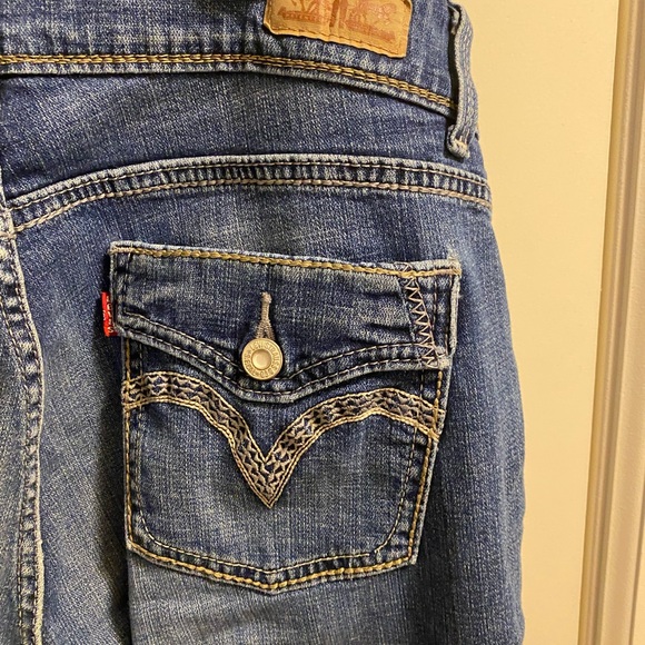 Levis Jeans 14 M 529 Curvy Bootcut Stretch Blue Denim 14M Boot Cut - Picture 5 of 9